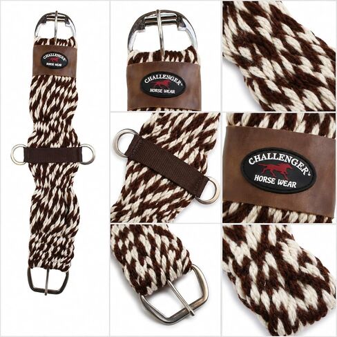 CHALLENGER Horse Western Mohair Wool Girth Breathable Saddle Cinch Stainless Steel 97RT01 in Kuwait