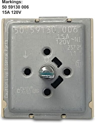 EGO 120V 50.59130.006 15A استبدال مفتاح الحرارة اللانهائي، أجزاء معدات الطبخ التجارية الثقيلة مع عمود منفصل D in Kuwait