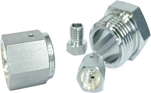 2 قطعة 1/8 "1/4" 1/2 "3/4" 1 "بوصة VCR نهاية أنثى غطاء ذكر التوصيل SUS 316L تركيب أنابيب الفولاذ المقاوم للصدأ (2 قطعة ذكر التوصيل ، 1l8 بوصة VCR) in Kuwait