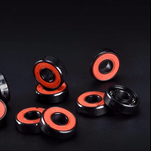 8PCS 608 Hybrid Black Ceramic Bearings 7 Beads ABEC-9 Bearing for Skateboard Longboard Inline Skate HandSpinner in Kuwait