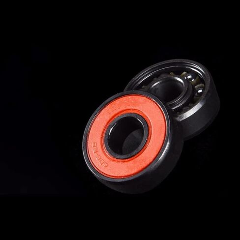 8PCS 608 Hybrid Black Ceramic Bearings 7 Beads ABEC-9 Bearing for Skateboard Longboard Inline Skate HandSpinner in Kuwait
