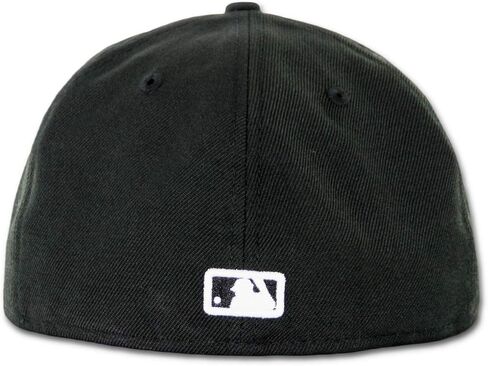 قبعة بيسبول 59Fifty Hat من New Era MLB Basic Atlanta Braves باللون الأسود/الأبيض (8) in Kuwait