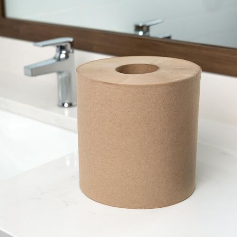 Sierra Hygenics Black Touch-Free Autocut Paper Towel Dispenser with (6) Hygenics 7.5" Hardwound 1-ply Natural (Kraft) Paper Towel Rolls in Kuwait