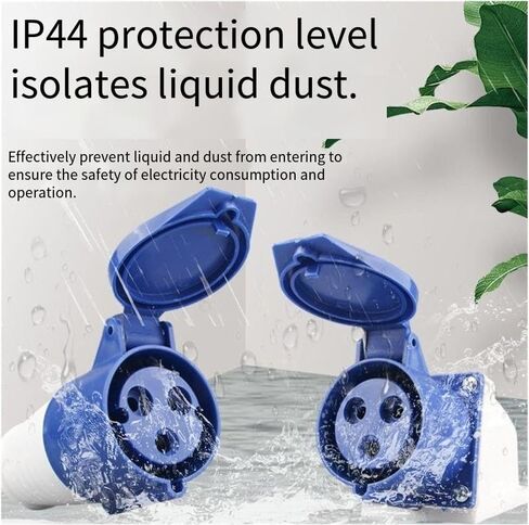 1pc 014 Four-Core 16A Industrial Plug - Waterproof Three-Phase Socket Connector for Construction Sites in Kuwait