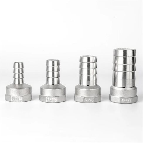 3/8'' Female Thread x Hose Tail 304 Stainless Steel Water Pipe Fitting Reducer Joint Coupling Connector(33mm) in Kuwait