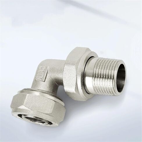 Brass Nickelage DN15 DN20 Male BSPP Thread Union Joint Elbow Pex Pipe 1216/1620 Fitting Aluminum Pipe Fittings(Bronze Yellow) in Kuwait