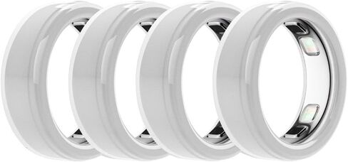 واقي حلقة سيليكون لـ Oura Ring5، S/M، كم حلقي مرن رفيع للغاية للنساء والرجال، مضاد للخدش/مقاوم للماء/مضاد للسقوط، غطاء حماية يومي مستدير لـ Oura Ring5 (شفاف S) in Kuwait