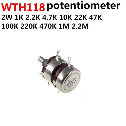 WTH118-2 2W 1A مقياس الجهد المزدوج WTH118-1A 2W 470R 1K 2.2K 2K2 10K 22K 47K 100K 150K 220K 330K 470K 500K 560K 680K (WTH118-2 47K) in Kuwait