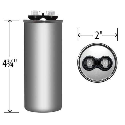 45 uF USA Run Capacitor CBB65, 45 MFD, 370-440V, Round Compatible Replacement for Mars 14248 Motor Run Capacitors 45 MFD 440V Round in Kuwait
