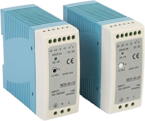 DIN صناعة السكك الحديدية تحويل التيار الكهربائي 24V MDR60W 2.5A ل CCTV أدى ضوء SMPS 60W in Kuwait