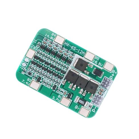 6S 15A 24V PCB BMS لوح حماية لـ 6 حزمة 18650 وحدة خلية بطارية ليثيوم أيون لتقوم بها بنفسك عدة in Kuwait