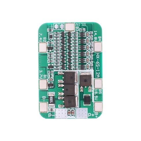 6S 15A 24V PCB BMS لوح حماية لـ 6 حزمة 18650 وحدة خلية بطارية ليثيوم أيون لتقوم بها بنفسك عدة in Kuwait