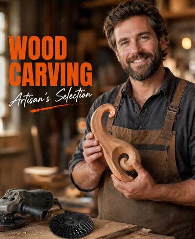 Wood Carving Disc 4 1/2 Inch,Wood Shaping Grinding Wheel,Angle Grinding Wheel Disc with 7/8" to 5/8" Arbor for Wood Carving, Shaping, Working,Tree Stump Remover（4.5 Inch） in Kuwait