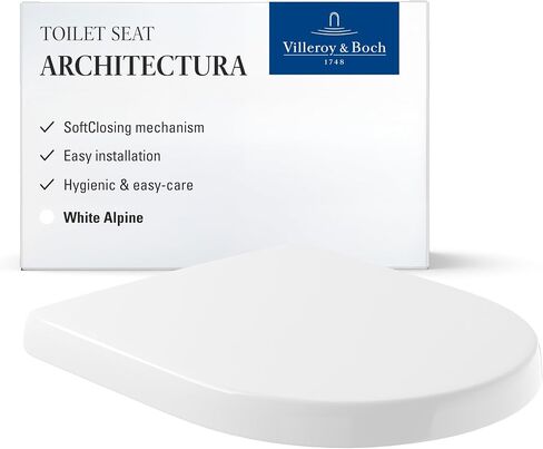 مقعد المرحاض Villeroy & Boch 98M9C1 V&B Architectura، أبيض، قياسي | نموذج د in Kuwait