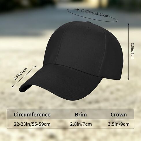 Custom Hat Embroidered/Printed Logo/Text/Image Baseball Cap for Men Women | Bulk,Personalized 4 Sided Customization,adjustable size.High-density polyether.for groups,sports,trips. Gift,for Adult in Kuwait