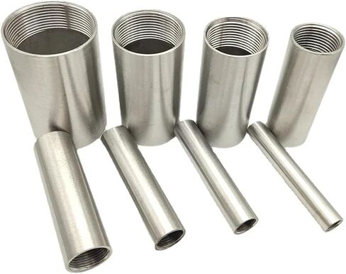 1pcs 1-1/2" bspt Female 50 60 80 100 150 200 300mm Barrel Coupler Nipple Pipe Fitting Connector 304 Stainless(60MM LENGTH_1-1/2") in Kuwait