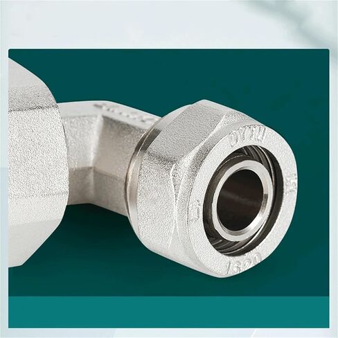 النحاس النيكل DN15 DN20 BSPP أنثى الموضوع الاتحاد المشترك الكوع Pex الأنابيب 1216/1620/2025 تركيب تجهيزات أنابيب الألومنيوم (1216xDN15 النيكل) in Kuwait