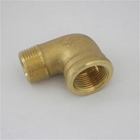 1/2" 3/4" 1" 1-1/2" 2" bspt Female To Male 90 Degree Eblow Pipe Fitting Connector Coupler Brass Water Gas Fuel Oil(1l2-BSP-DN15) in Kuwait