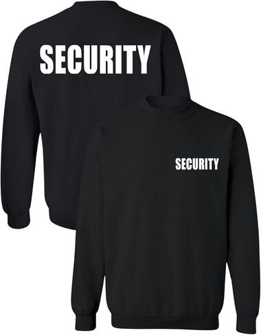 سويت شيرت ALLNTRENDS Security للجنسين بياقة دائرية للبالغين in Kuwait