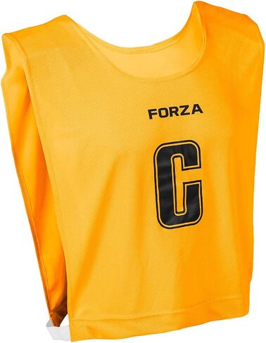 FORZA Pro Netball Pinnies [7 Pack] | Full Netball Player Position Bib Pack Available in 7 Colors - Ideal for Schools & Clubs in Saudi Arabia