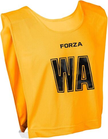 FORZA Pro Netball Pinnies [7 Pack] | Full Netball Player Position Bib Pack Available in 7 Colors - Ideal for Schools & Clubs in Saudi Arabia