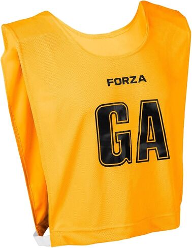 FORZA Pro Netball Pinnies [7 Pack] | Full Netball Player Position Bib Pack Available in 7 Colors - Ideal for Schools & Clubs in Saudi Arabia