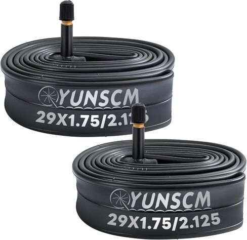 YUNSCM 2-PCS 29" Bike Inner Tubes 29 x 1.75/2.125 Bicycle Tubes AV Schrader Valve Compatible with 29x1.75 29x1.95 29x2.0 29x2.10 29x2.125 Bike Bicycle Tire Tubes in Kuwait