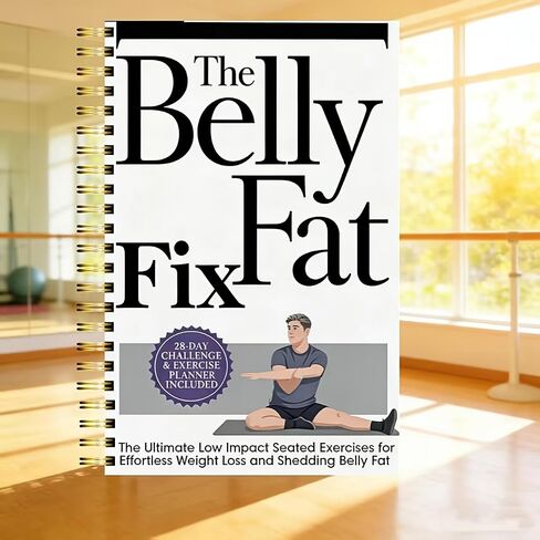 30-Day Abdominal Weight Loss Journal – White Cover, Spiral-Bound Fitness Planner with Meal Tracking, Yoga Pose Log & Progress Tracker in Kuwait