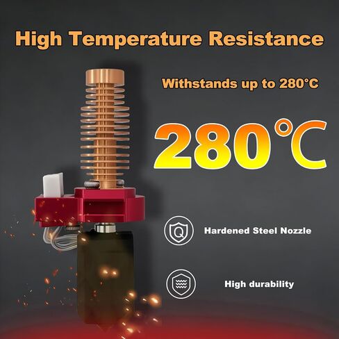 مجموعة أدوات الطارد السيراميكية لجهاز Flashforge Adventurer 5M/5M Pro مع فوهات فولاذية صلبة مقاس 0.25/0.4/0.6/0.8 مم و3 جوارب سيليكون لـ AD5M Hotend in Kuwait