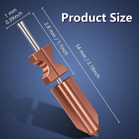 ترقية مجموعة الفوهات المعدنية للطابعة AD5X ثلاثية الأبعاد، 4 قطع من فوهات Hotend سريعة التبديل (0.25/0.4/0.6/0.8 مم) مع 4 جوارب سيليكون، 4 فرش فوهة، استبدال رأس الطباعة المعدني بالكامل بدرجة حرارة عالية in Kuwait