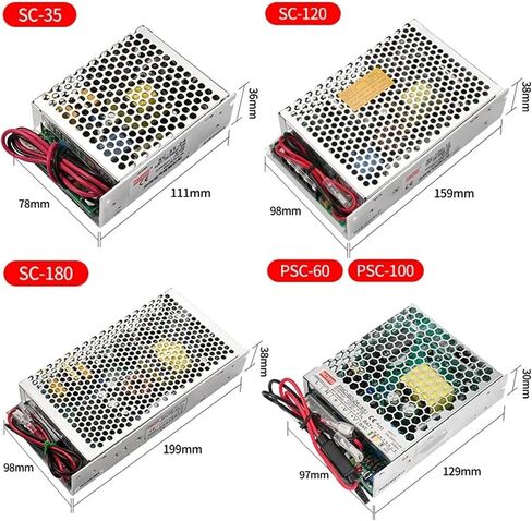 1pcs 35W 60W 100W 120W 150W 180W 250W 350W Battery Charger Switching Power Supply 110/220V AC/DC 12V 24V(24v-350w) in Kuwait