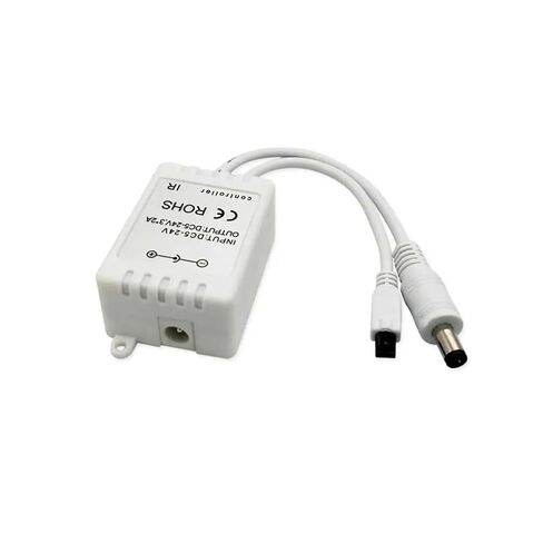 DC24V 24-مفتاح التحكم عن بعد بالأشعة تحت الحمراء أحادية اللون LED تحكم 5050 سلسلة ضوء ستروب خطوة المغير in Kuwait
