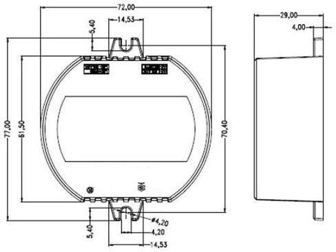 مصدر طاقة LED لمحرك الثايرستور يعتم الجهد الفردي العالي PF 6 ~ 36 واط (GDE030YD0700L 18 ~ 28/22 ~ 34 واط) in Kuwait
