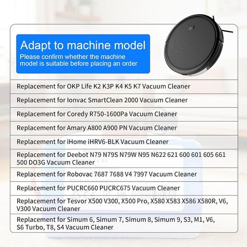 بطارية بديلة MULS لـ Tesvor SUN-INTE-172 SUN-INTE-273 X500 Pro، X580 | X580R، X583، iHome iHRV6-BLK، Simum 6، Simum 7، Simum 8، Simum 9، M1، N1، V6، S3، S6 Turbo، T8، S4، V300، V6 14.4V 2600mAh in Kuwait
