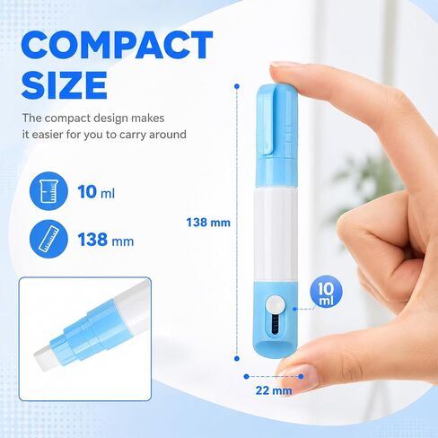 3PCS Thermal Label Correction Marker With Mini Box Cutter Cute, Privacy Information Coverage Fluid Liquid, For Documents, Labels, Packages, Shipping Addresses (Blue) in Kuwait