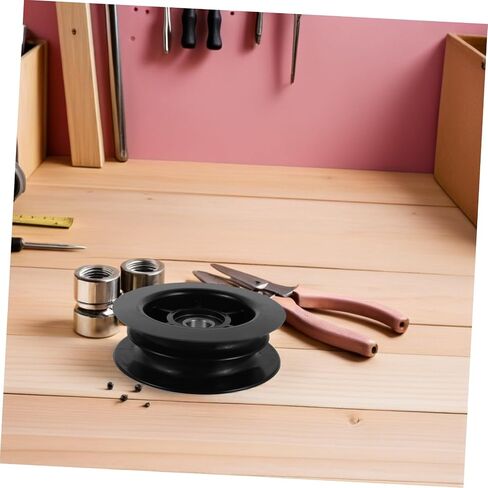 ERINGOGO 2pcs Replacement Pulley Wheel for Forklift 3 Ton Models with Double Groove Pulley Design and Integrated Bearing Roller, Nylon and Metal Material for Reliable Operation in Kuwait