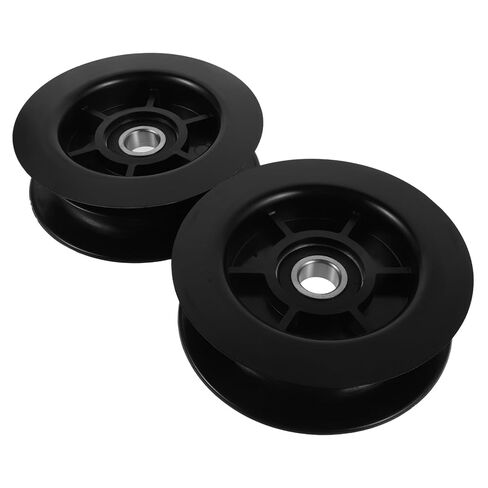 BESTOYARD Pulley Replacement Groove Nylon Forklift Double Bearing 2pcs Wheel Roller Heavy Duty Guide Pulley System Parts 3 Ton Load Capacity Hydraulic Hose Industrial in Kuwait