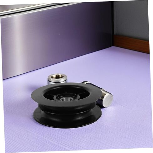 BESTOYARD Pulley Replacement Groove Nylon Forklift Double Bearing 2pcs Wheel Roller Heavy Duty Guide Pulley System Parts 3 Ton Load Capacity Hydraulic Hose Industrial in Kuwait