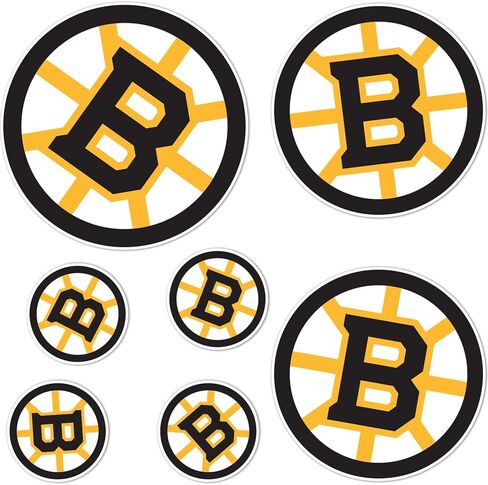 ملصق صبار الصحراء بوسطن بروينز فريق NHL National Hockey League ملصق من الفينيل لزجاجة مياه الكمبيوتر المحمول وقصاصات السيارة (النوع 3-3) in Kuwait