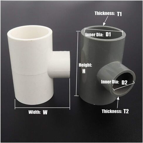 موصل الأنابيب 1 قطعة 40 50 مم إلى 20 ~ 40 مم PVC تقليل وصلات المحملة موصلات أنابيب المياه للري في الحديقة تركيبات خزان حوض السمك أدوات الحمام DIY (اللون: 50 40 مم، القطر: أزرق) تجهيزات السباكة in Kuwait