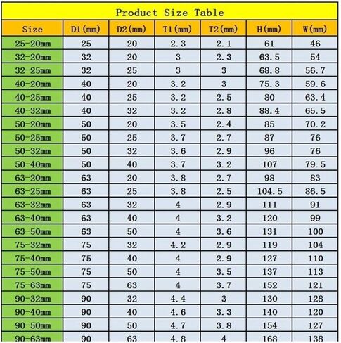موصل الأنابيب 1 قطعة 40 50 مم إلى 20 ~ 40 مم PVC تقليل وصلات المحملة موصلات أنابيب المياه للري في الحديقة تركيبات خزان حوض السمك أدوات الحمام DIY (اللون: 50 40 مم، القطر: أزرق) تجهيزات السباكة in Kuwait