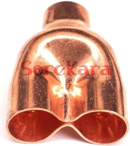 Inner Diameter 28mm Copper End Feed Equal Y-type 3 Way Pipe Fitting Plumbing for water oil Plumbing Fittings in Kuwait