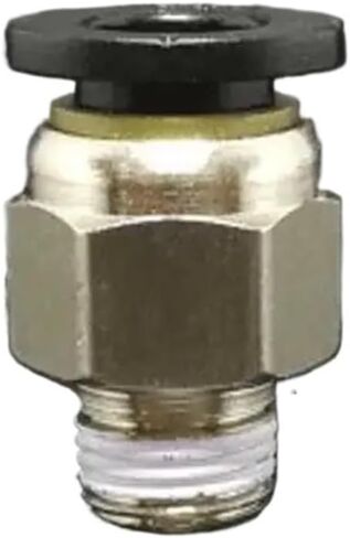 10 قطعة DN6 G 1/8 "ذكر × أنبوب مناسب OD 8 مللي متر خرطوم هواء نحاسي مطلي بالنيكل موصل سريع دفع في مقرنة تركيبات سباكة زيت الغاز والماء in Kuwait