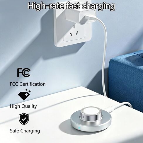 Charger Compatible with Aura-Smart Ring Gen 4-Size 8, Fast Charging Dock for Smart Ring with USB-C Cable, Plug and Play in Kuwait