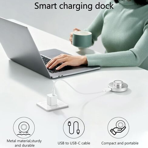 Charger Compatible with Aura-Smart Ring Gen 4-Size 8, Fast Charging Dock for Smart Ring with USB-C Cable, Plug and Play in Kuwait
