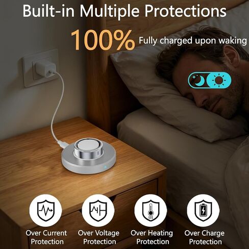 Charger Compatible with Aura-Smart Ring Gen 4-Size 8, Fast Charging Dock for Smart Ring with USB-C Cable, Plug and Play in Kuwait