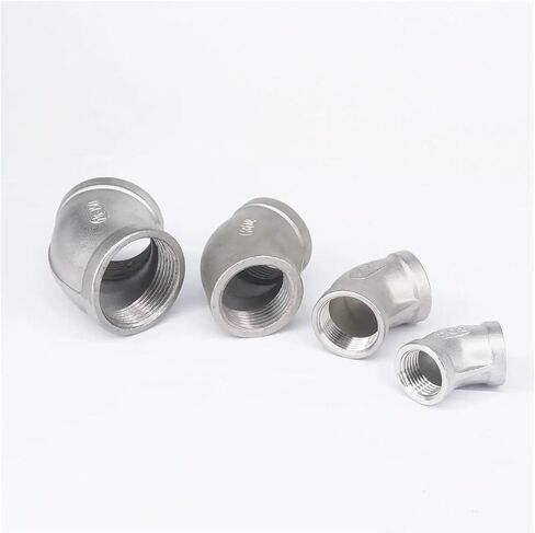 1 قطعة متساوية 1/8 "1/4" 3/8 "1/2" 3/4 "1" 1-1/4 "1-1/2" 2 "أنثى 304 الفولاذ المقاوم للصدأ 45 درجة الكوع وصلة أنابيب (1-1/4") تركيب in Kuwait