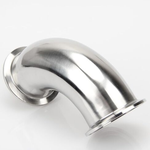 1pc 3/4" 1/2" 3/8" 1/4" 1" 11/4" (19-102mm) Pipe OD 304 Stainless Tri Clamp 90 Degree Elbow Pipe Fitting(45 Degree,32mm x Ferrule 50.5) Fitting in Kuwait