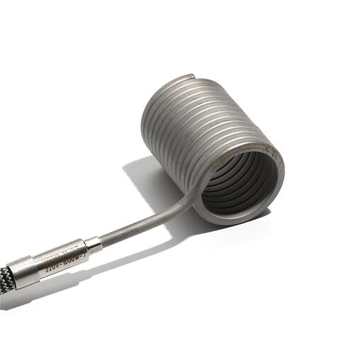 220V 20mm Electric Runner Spiral Coil Band Heaters with Grounding Wire 3x3mm 4.2x2.2mm 3.5x3.5mm 3.3x3.3mm Cross-Section(4.2x2.2mm,220V_450W 20X35MM(IDXH)) in Kuwait