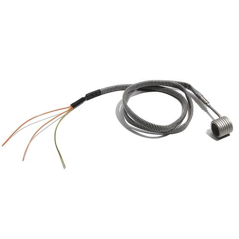 220V 20mm Electric Runner Spiral Coil Band Heaters with Grounding Wire 3x3mm 4.2x2.2mm 3.5x3.5mm 3.3x3.3mm Cross-Section(4.2x2.2mm,220V_450W 20X35MM(IDXH)) in Kuwait